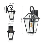 10" 2pcs Outdoor Wall Lanterns