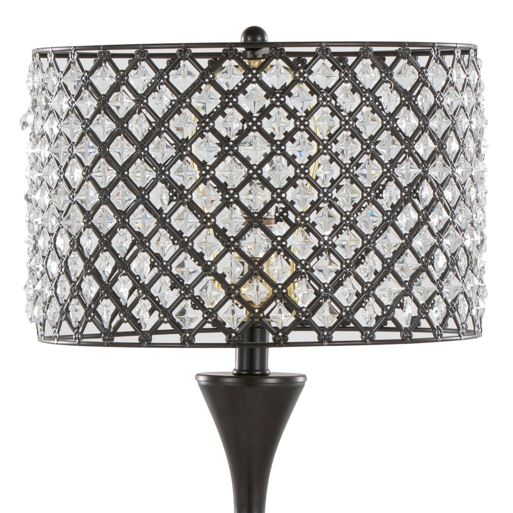 Topaz 27" Contemporary Metal Table Lamp