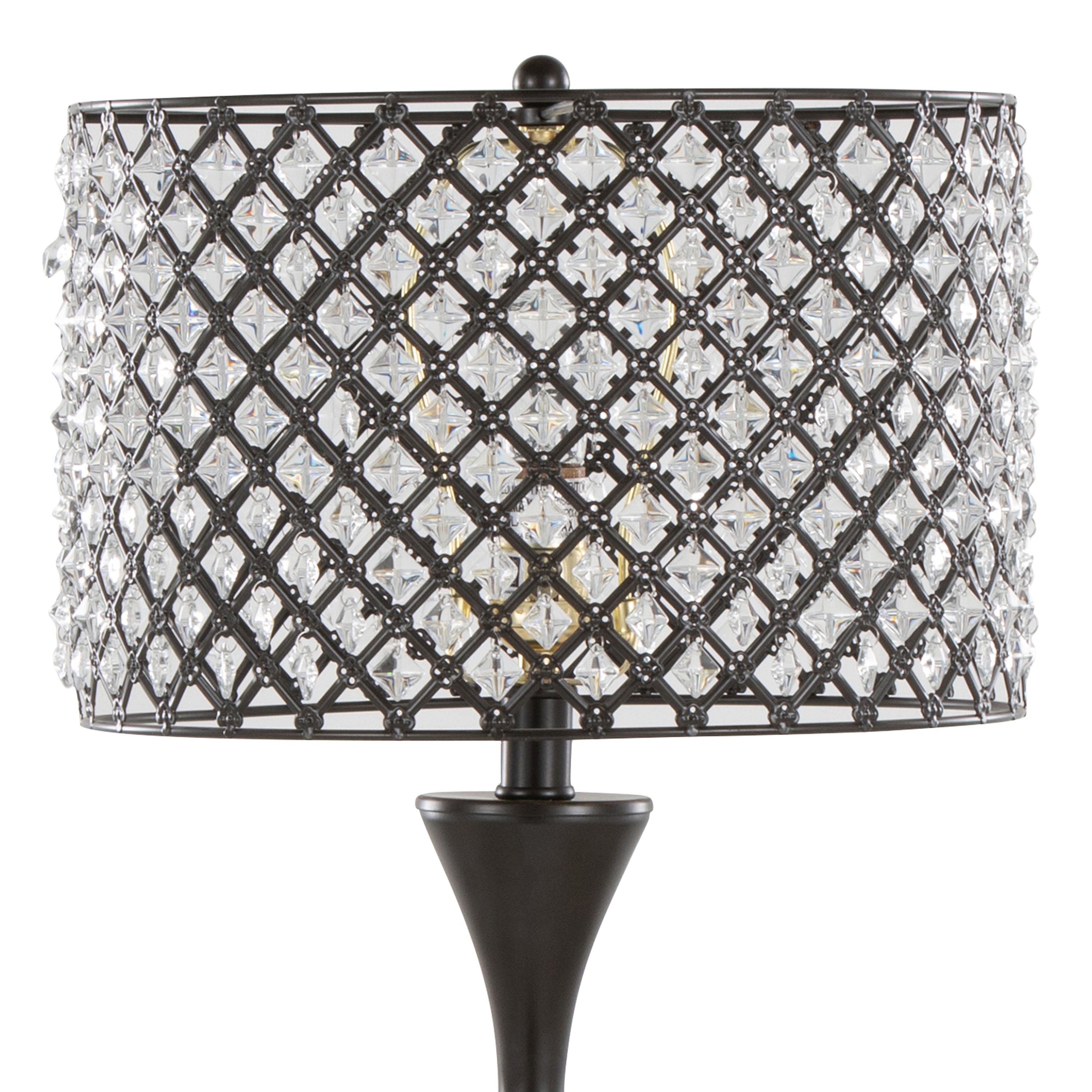 Topaz 27" Contemporary Metal Table Lamp