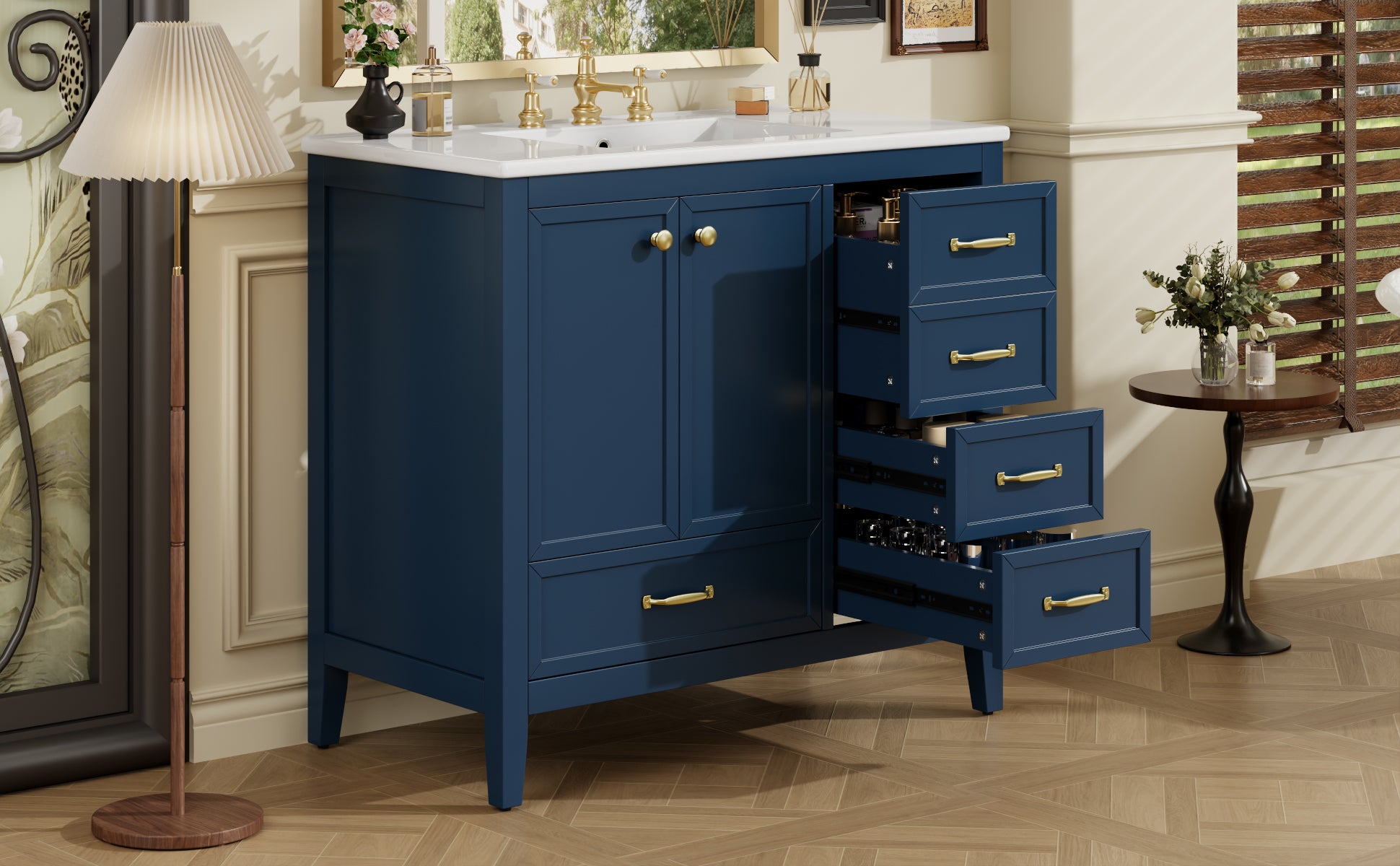 36" Bathroom Vanity with Sink