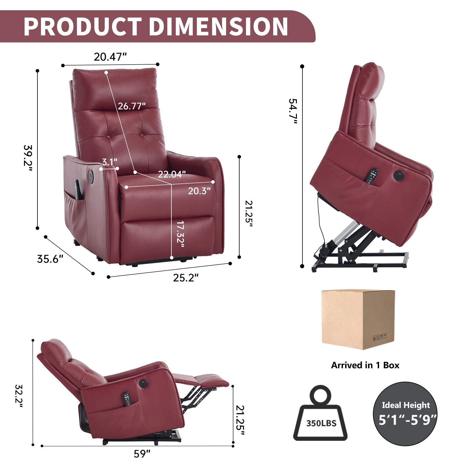 Comfortmax Wine Recliner Chair