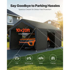 Heavy Duty Outdoor Car Canopy 12x20FT with Sidewalls
