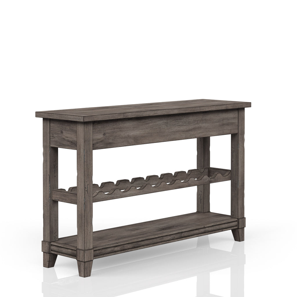 Console Table With Wine Bottle Storage & Storage Drawers