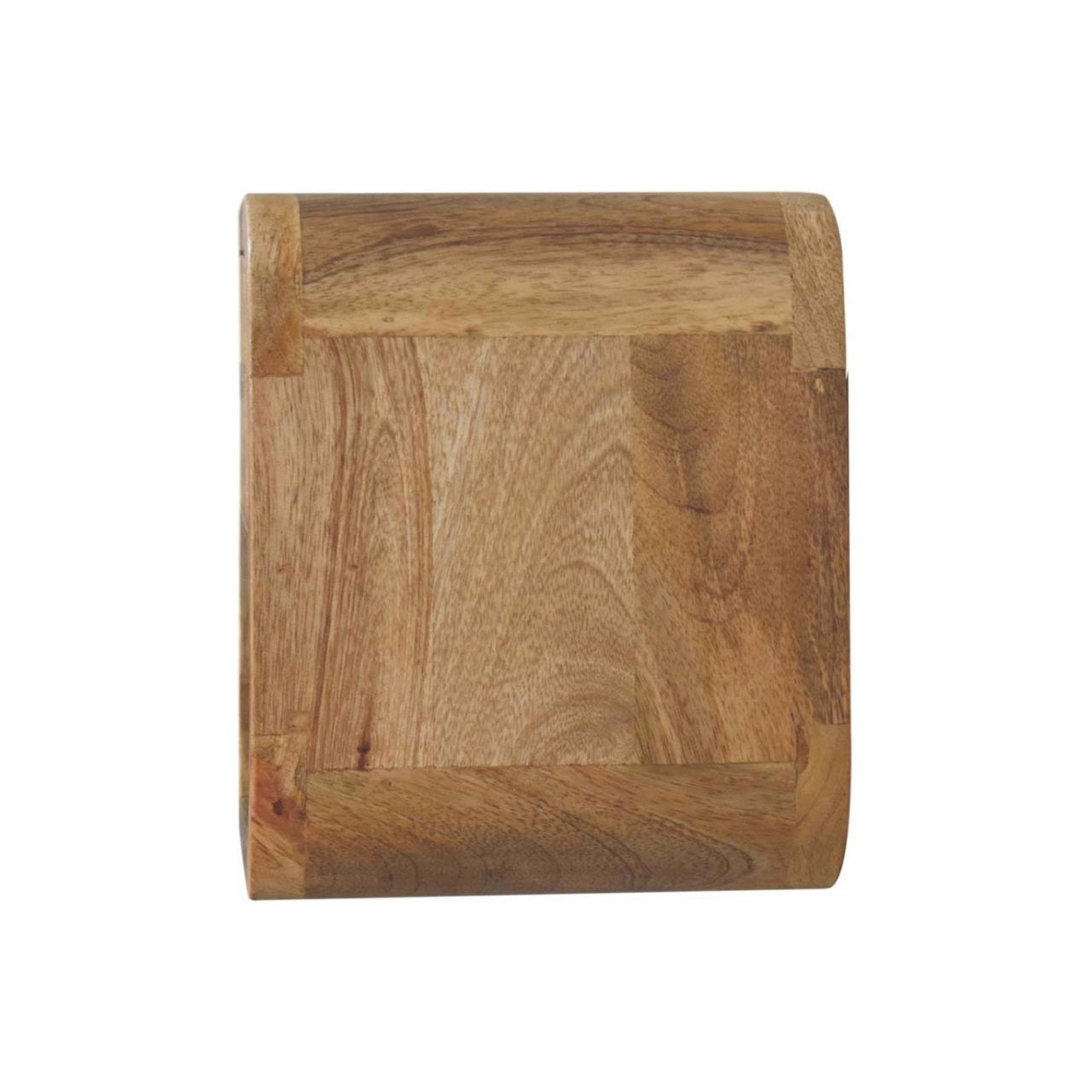 Extra Mini Wall-Mounted Curved Oak-ish Nightstand