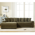 Oversized Two-Piece Velvet Sofa