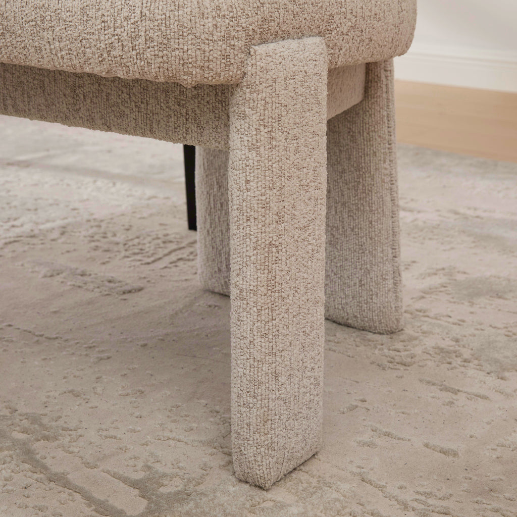 Modern Upholstered Chenille Dining Chair Set of 2