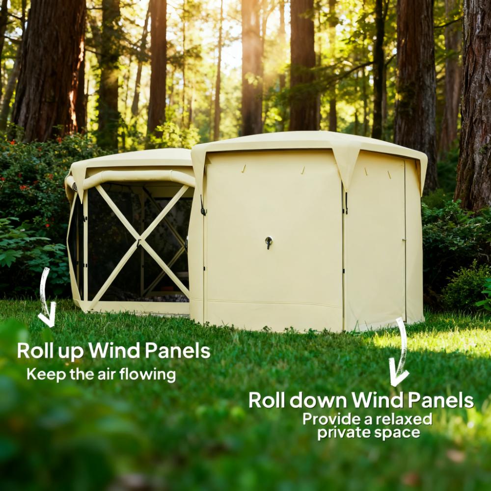 11 x 11ft Pop Up Tent with Removable Roof Cover