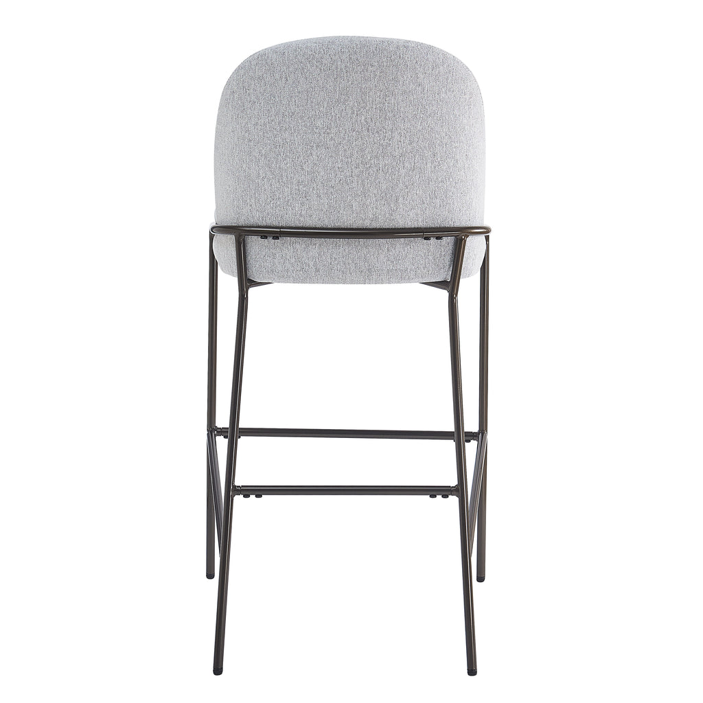 Galen Indoor Metal Upholstered Barstool