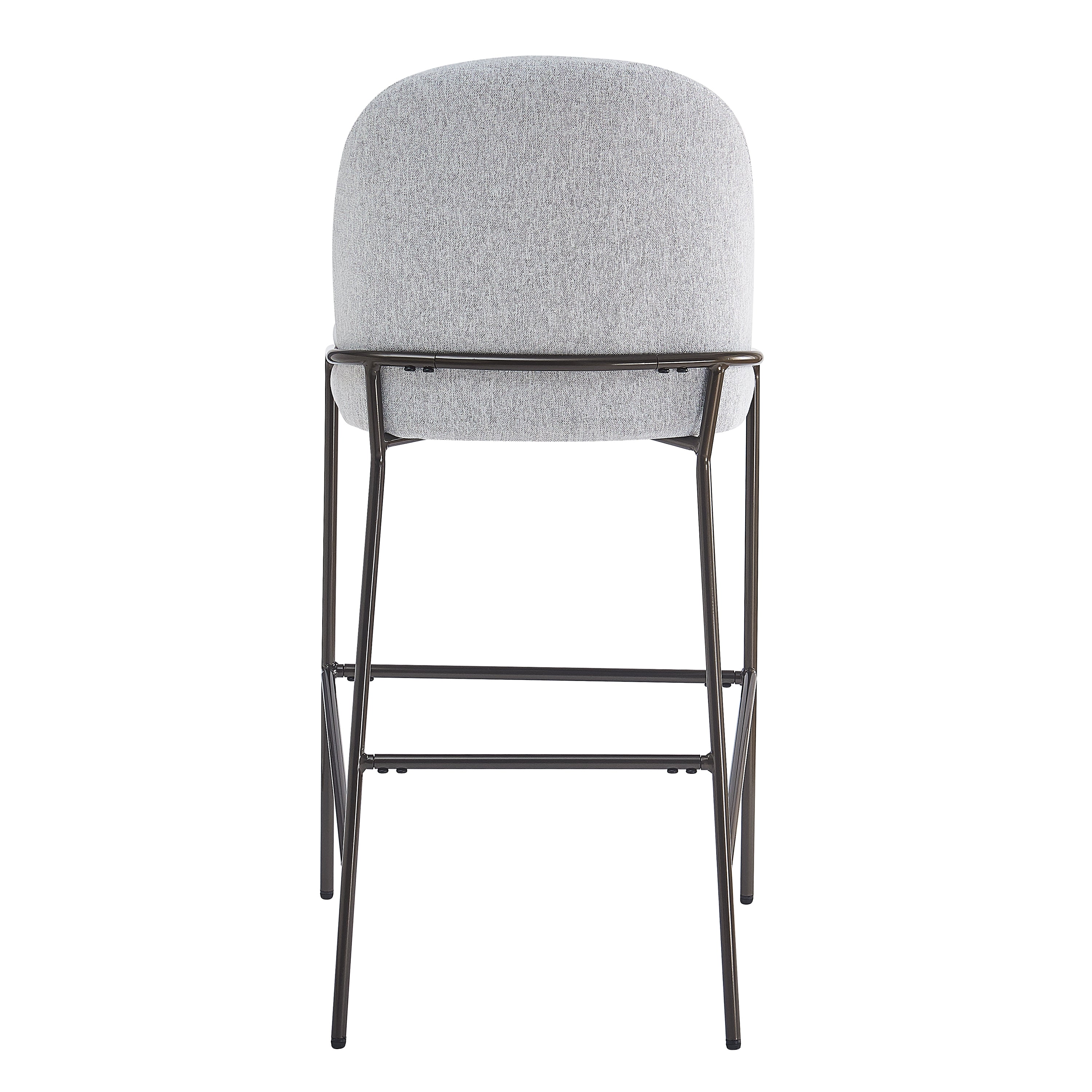 Galen Indoor Metal Upholstered Barstool