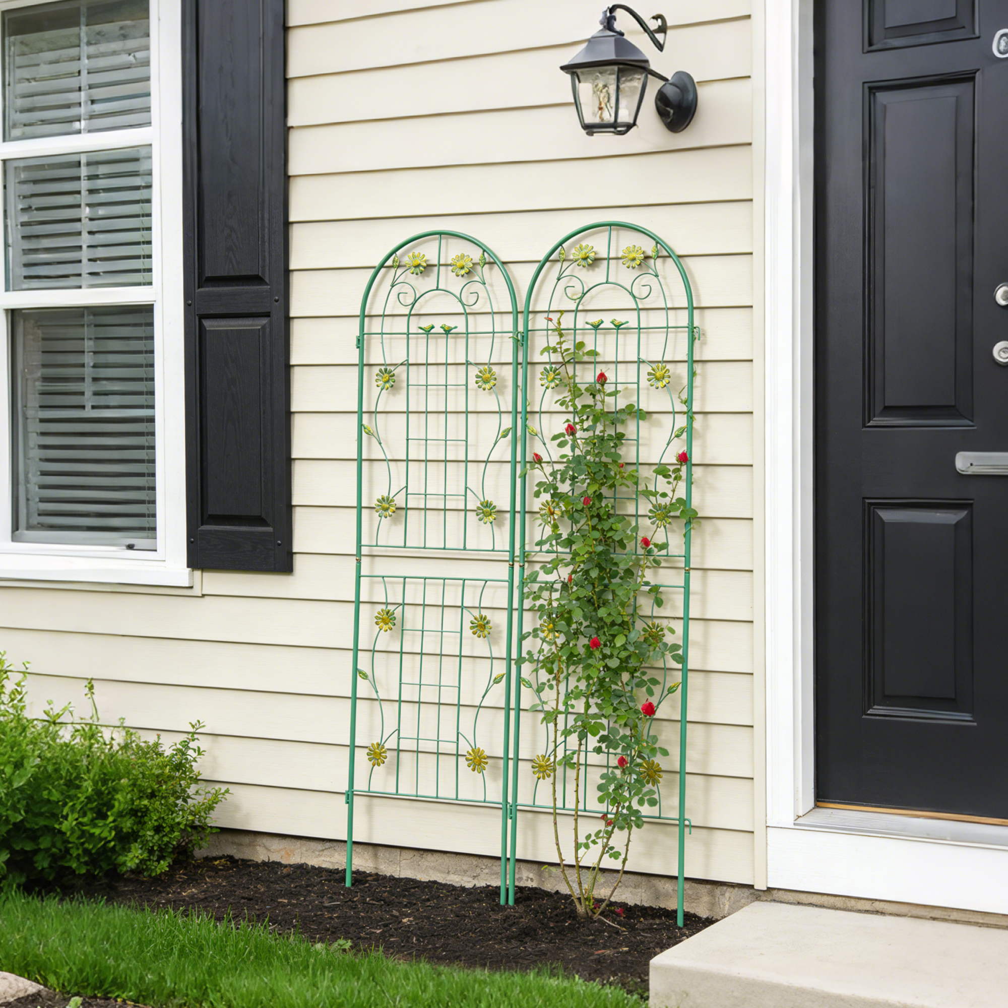2 Pack Metal Garden Trellis 71" x 19.7"