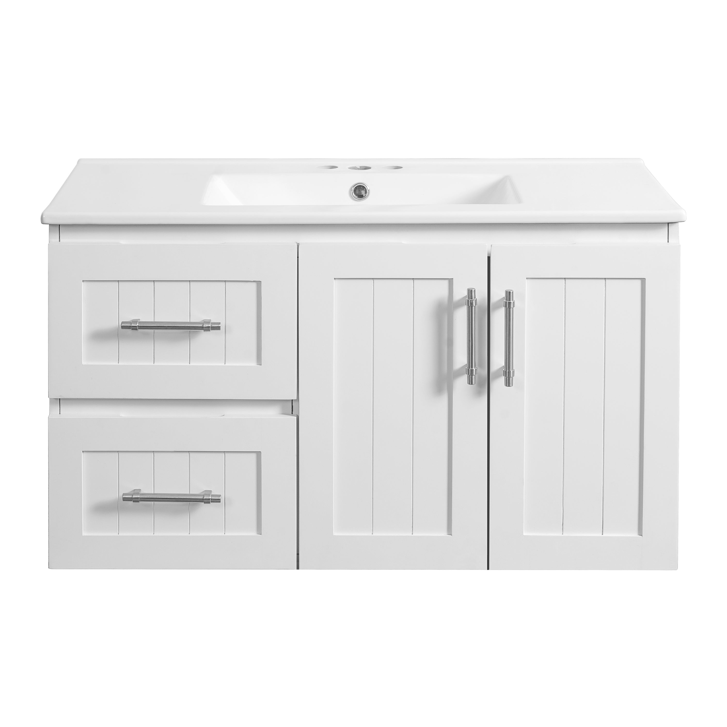 Modern 36" Wall Mounted Bathroom Vanity