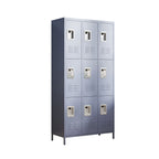 9 Door 72"H Metal Lockers With Lock