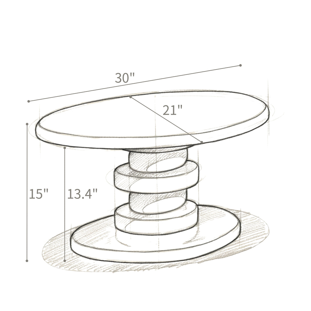Modern Cobblestone End Table