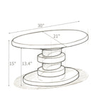Modern Cobblestone End Table
