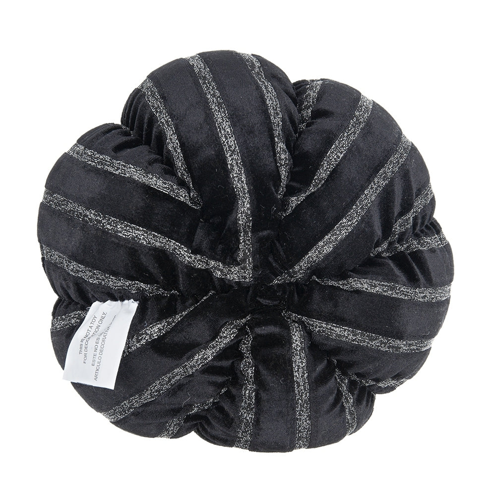 Striped Fabric Pumpkin of Whimsical Elegance