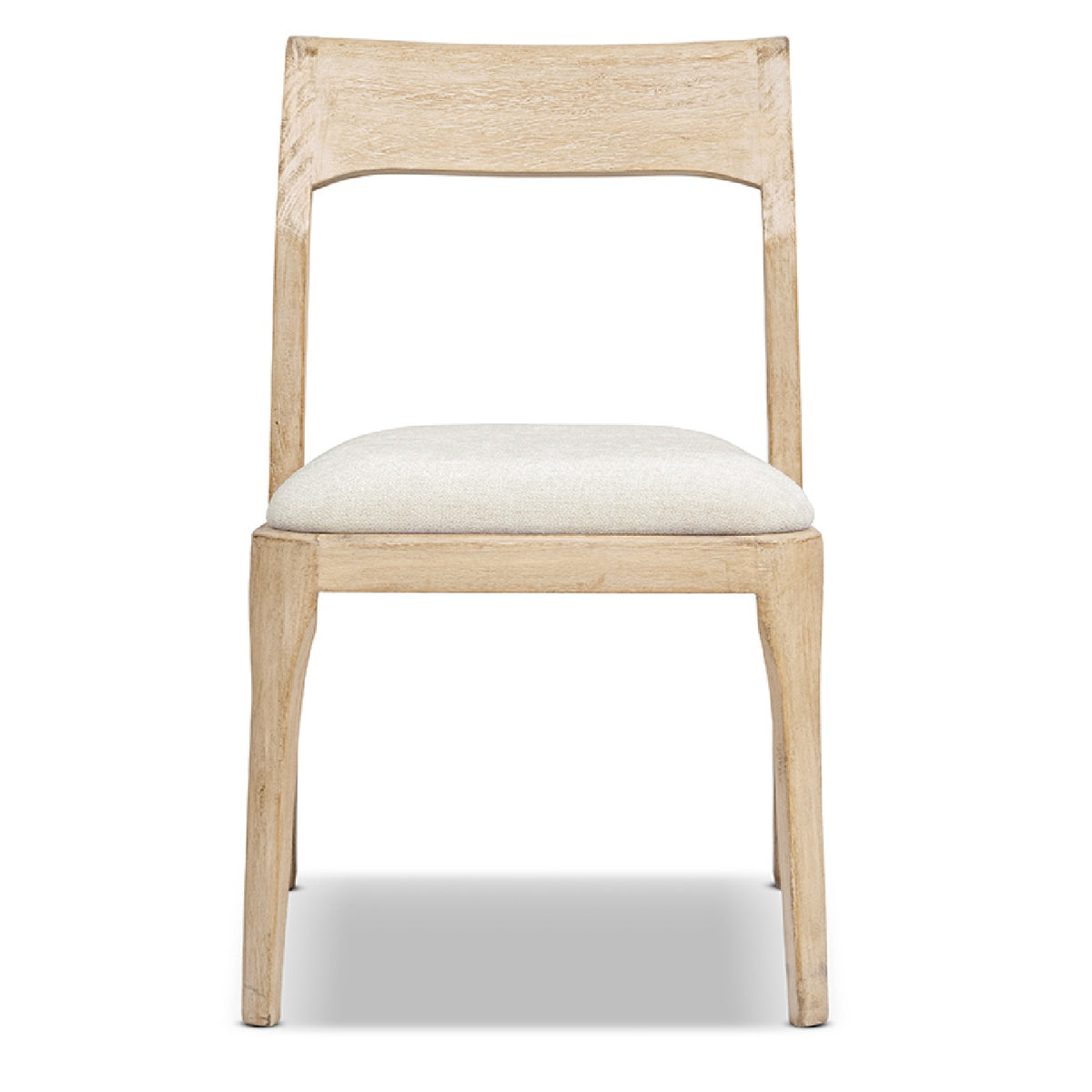 Bryson Upholstered Dining Chair Set of 2, Reclaimed Pine, Brown Chenille