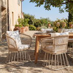 Outdoor Dining Chair MP1 - Teak Finish Wicker