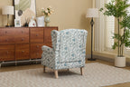 Modern Accent Chair with Retro Wood Legs
