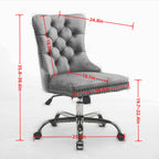 A&A Furniture Modern Velvet Office Chair