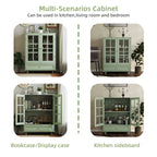 Minimalism Buffet Cabinet with Double Glass Doors