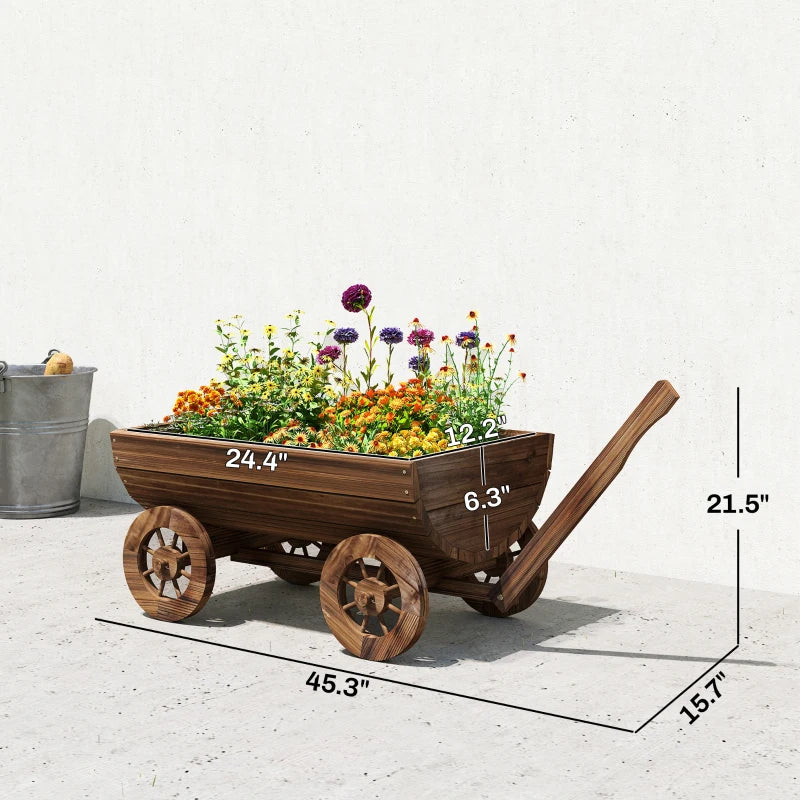 Small Wheelbarrow Wagon Flower Cart