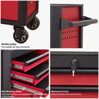 28 Inch 3-Drawer Rolling Tool Chest with Wheels