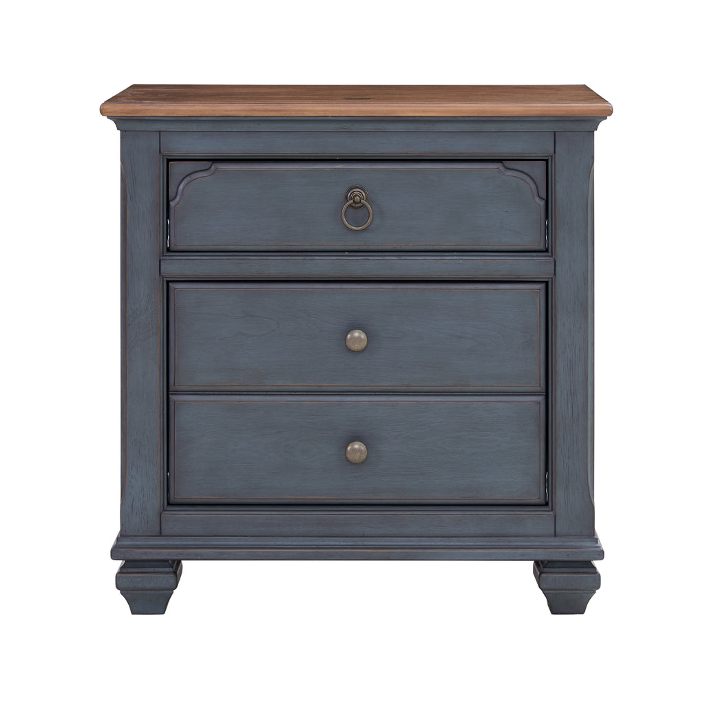 Americana 3-Drawer Nightstand