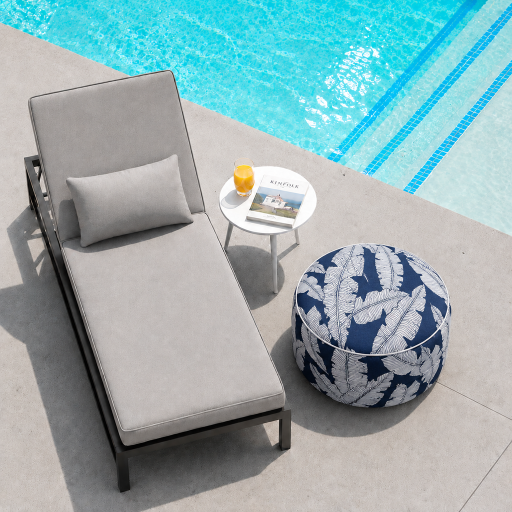 Outdoor Inflatable Ottoman 21"x21"x9"
