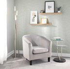 Icicle Contemporary Floor Lamp in Brushed Nickel