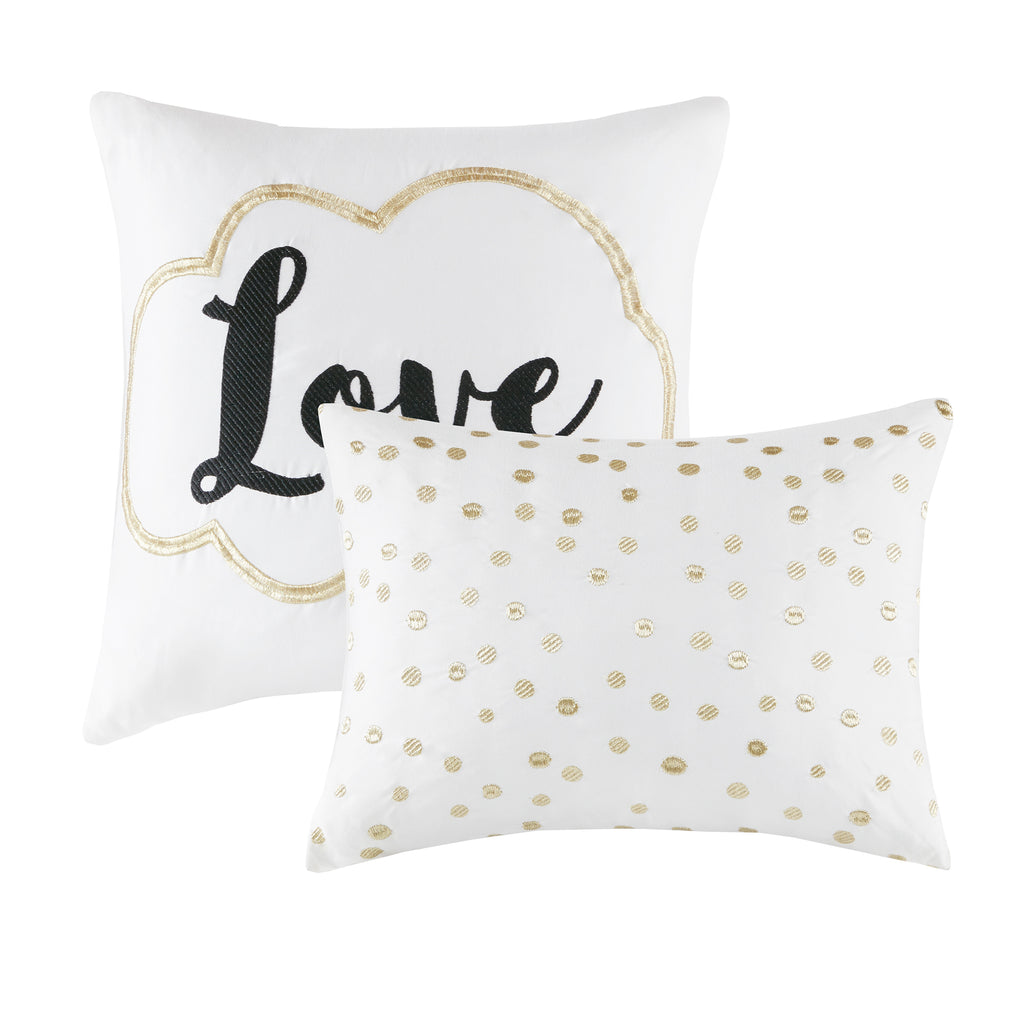 4-Piece Twin/Twin XL 100% Polyester Brushed Printed Comforter Set