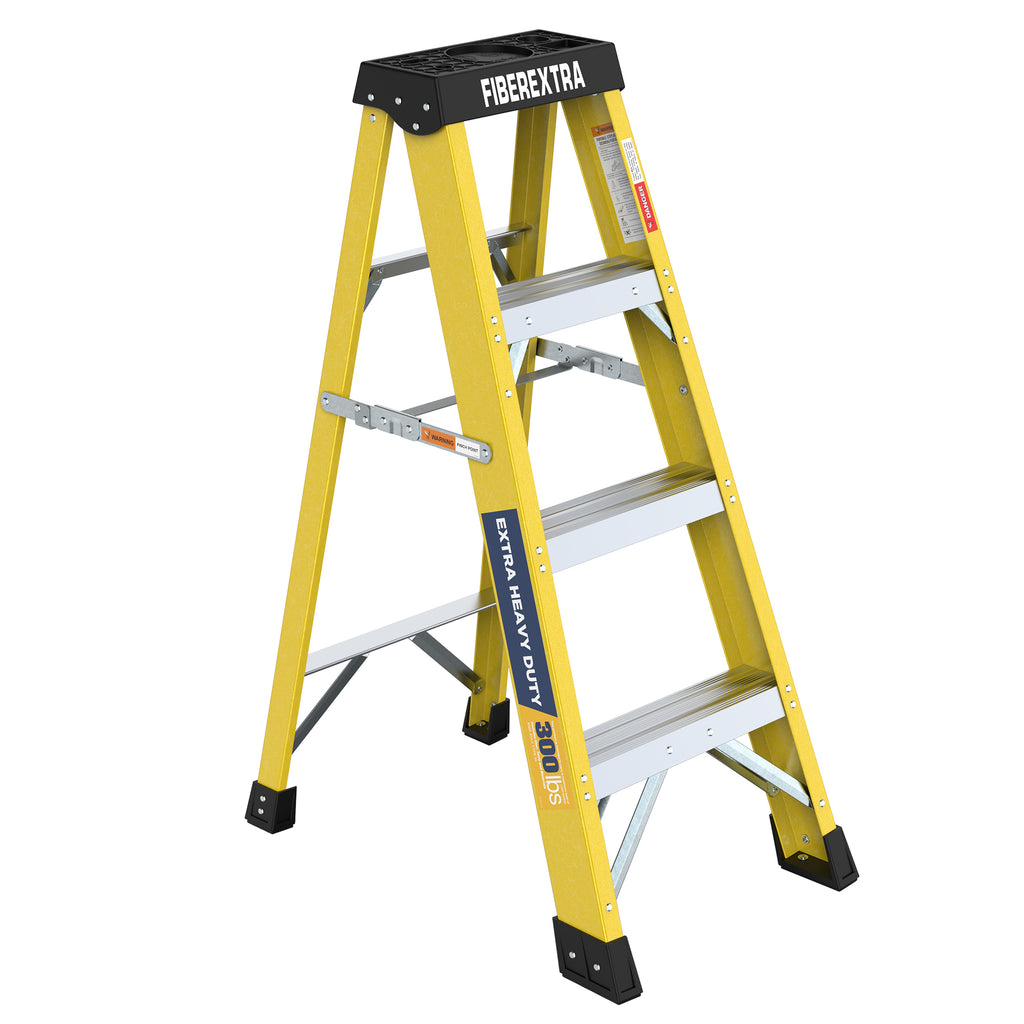 Fiberglass Reinforced Single Side Ladder – Lightweight Non-Conductive Access Ladder 4-Step