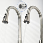 Brushed Nickel Pull-Down Kitchen Faucet