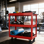 Tool Cart on Wheels, 3 Tier Rolling Mechanic Tool Cart