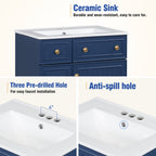 24-Inch Bathroom Vanity Cabinet with Ceramic Sink