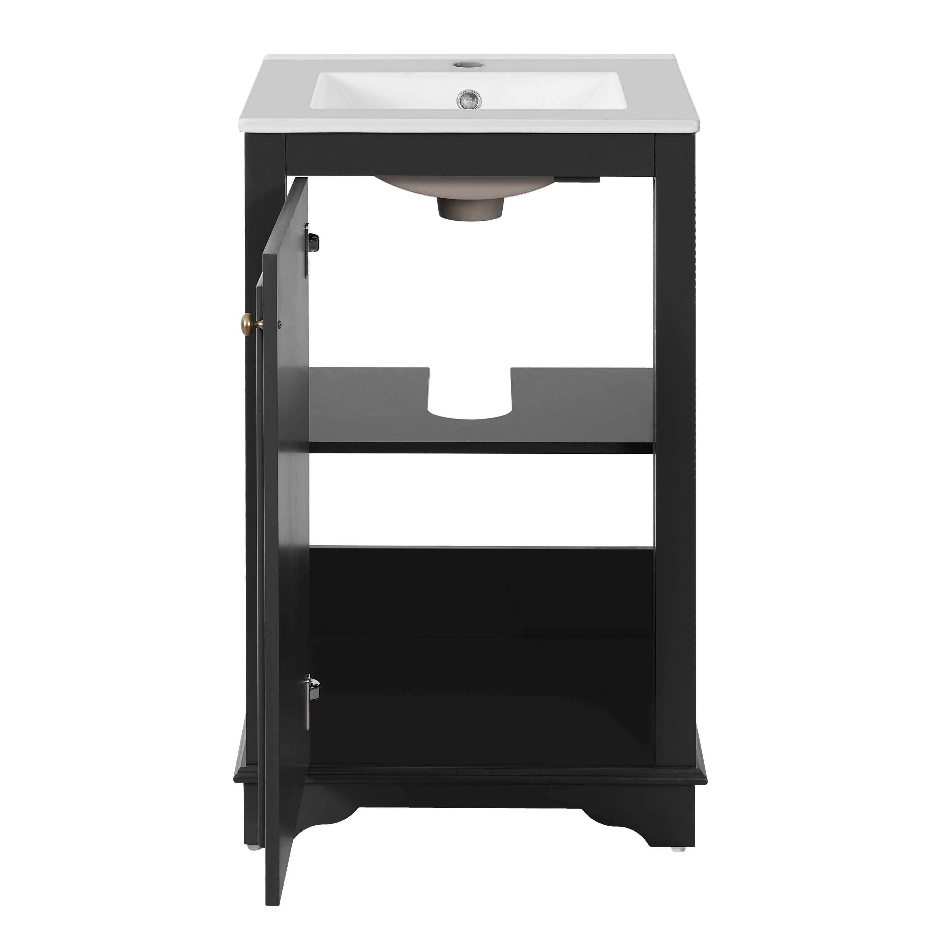 20-Inch Bathroom Vanity with Ceramic Sink