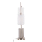 Cannes Contemporary Table Lamp in Nickel Metal