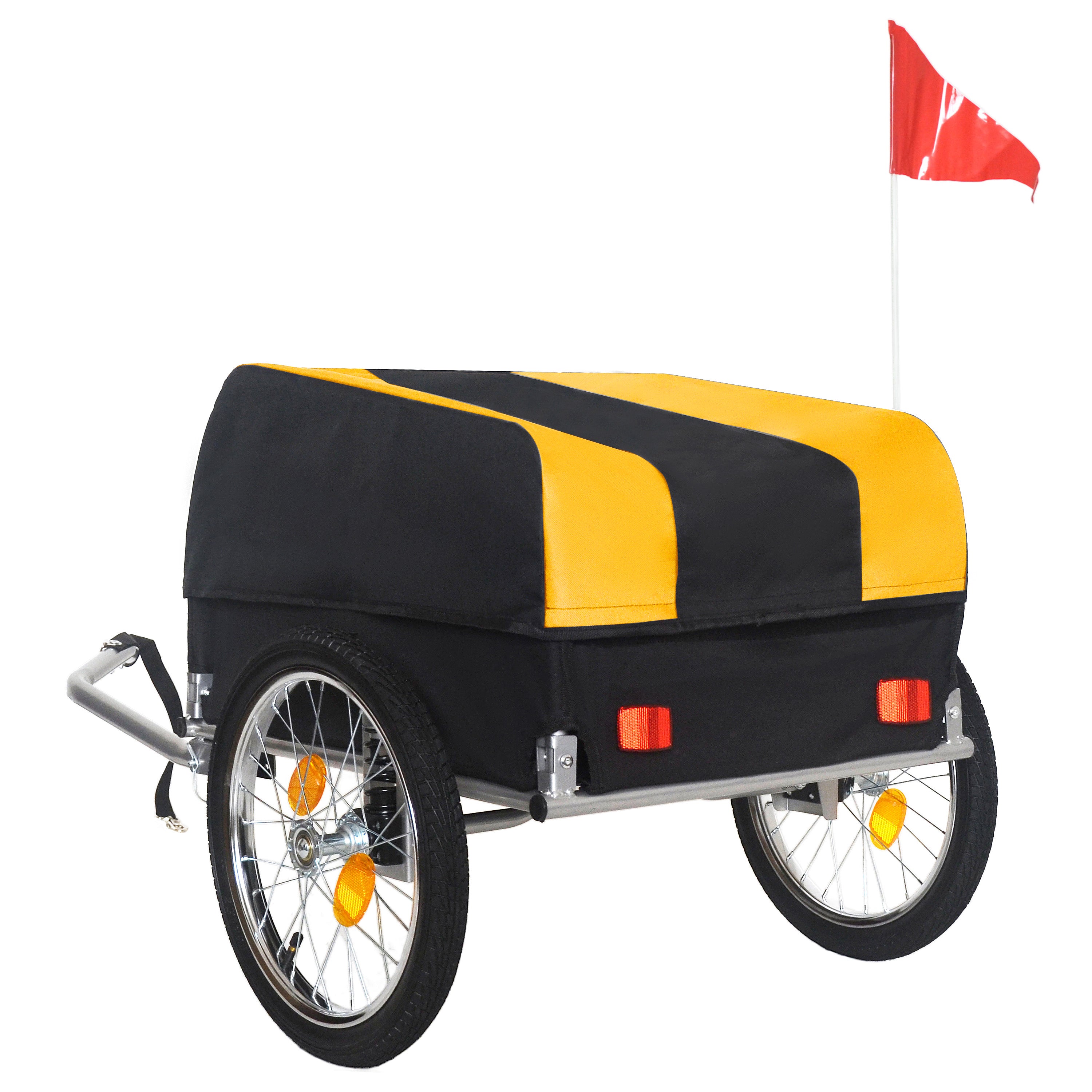 Heavy-Duty Bike Cargo Trailer with Waterproof Cover