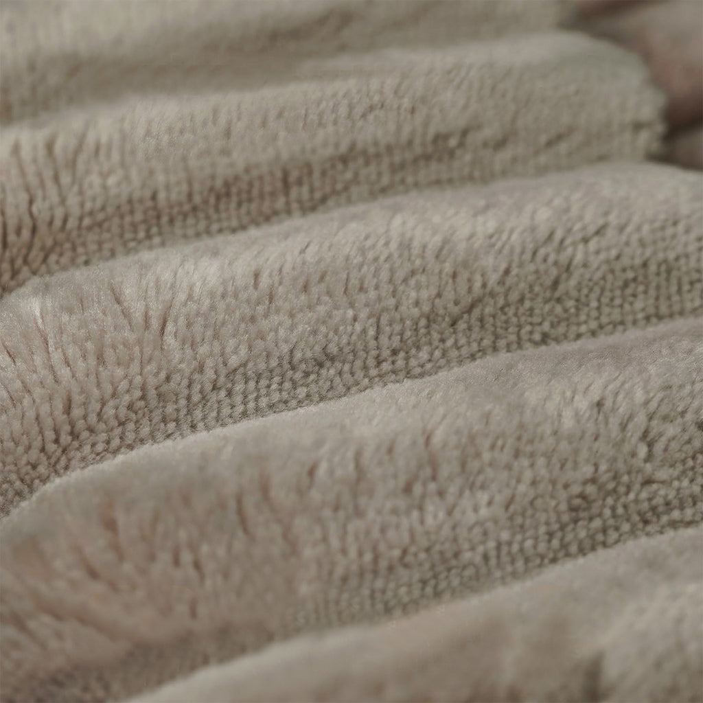 Camel Plush Corduroy Sofa Ottoman
