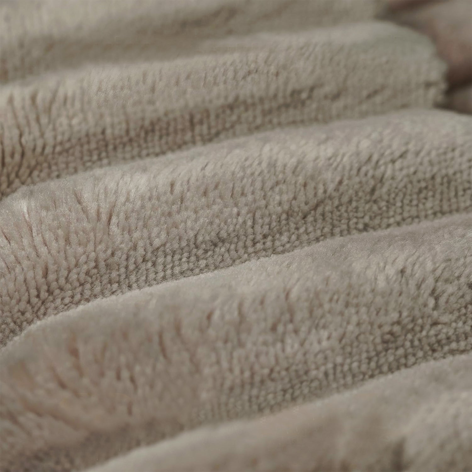 Camel Plush Corduroy Sofa Ottoman