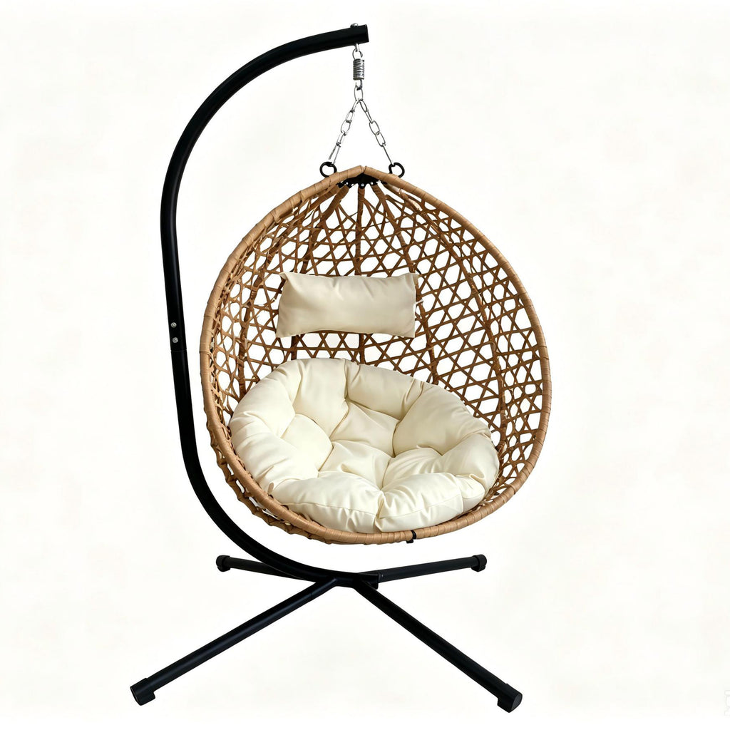 Foldable Hanging Egg Chair with Stand