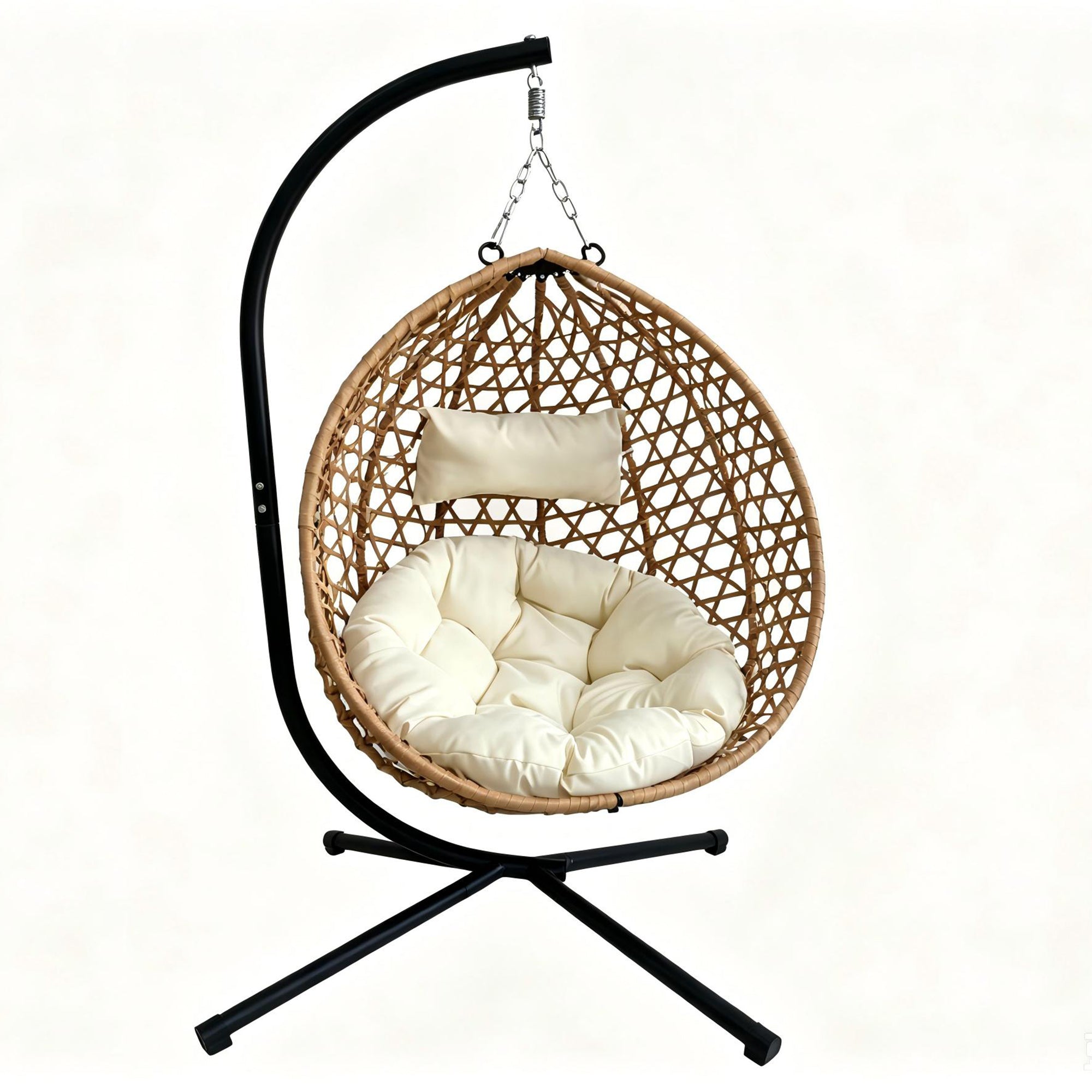 Foldable Hanging Egg Chair with Stand