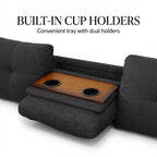 69.5" x 97.5" L-Shaped 2 Pieces Sectional Sofa