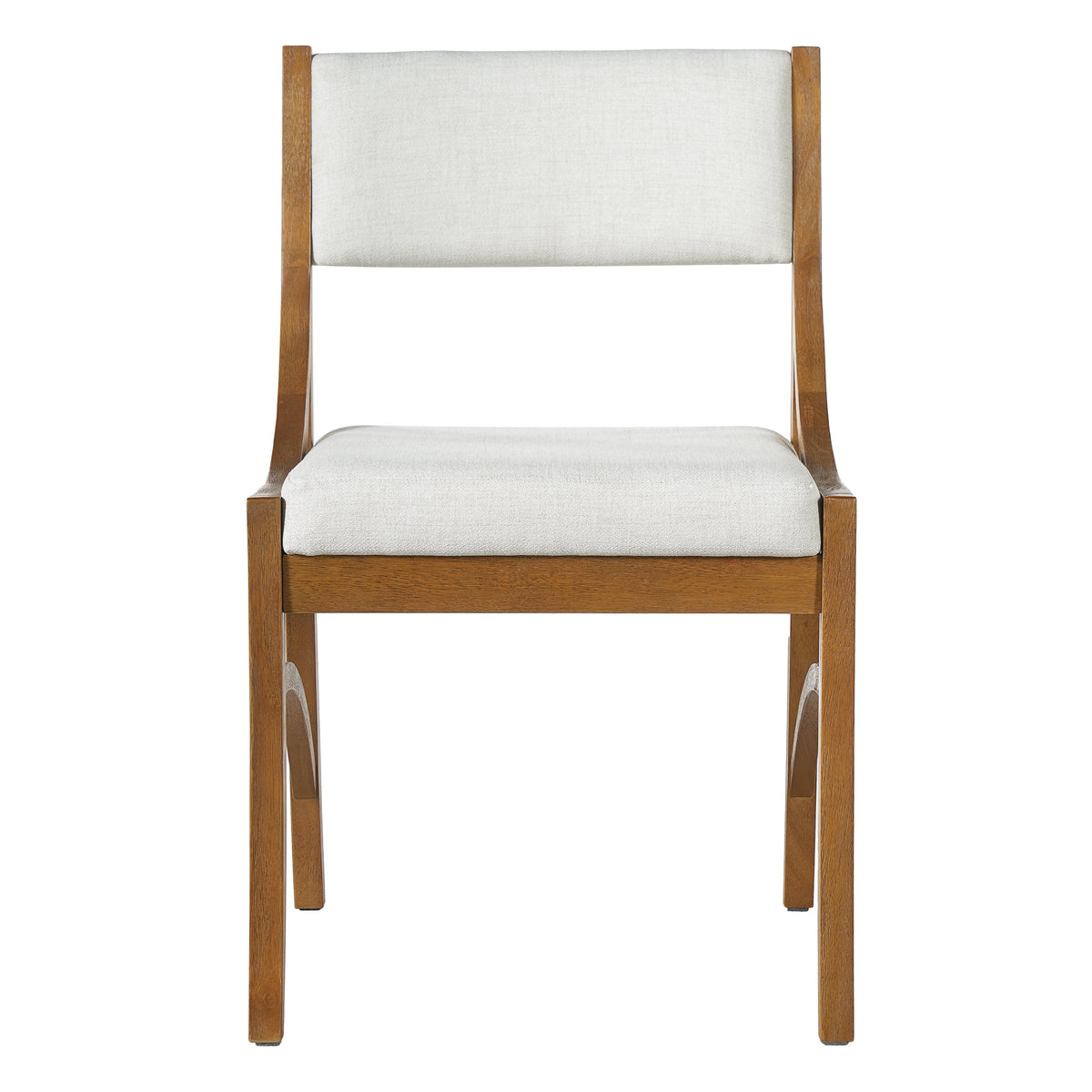 Fabric Upholstered Dining Chairs, Modern Kitchen Chairs with Curved Back