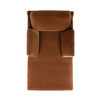 Pasadena Modern Farmhouse Chaise Lounge Chair, Burnt