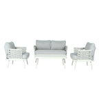 Mariano Steel 4-Pieces Conversation Set