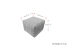 Elmer 18 Inch Wide Square Pouf