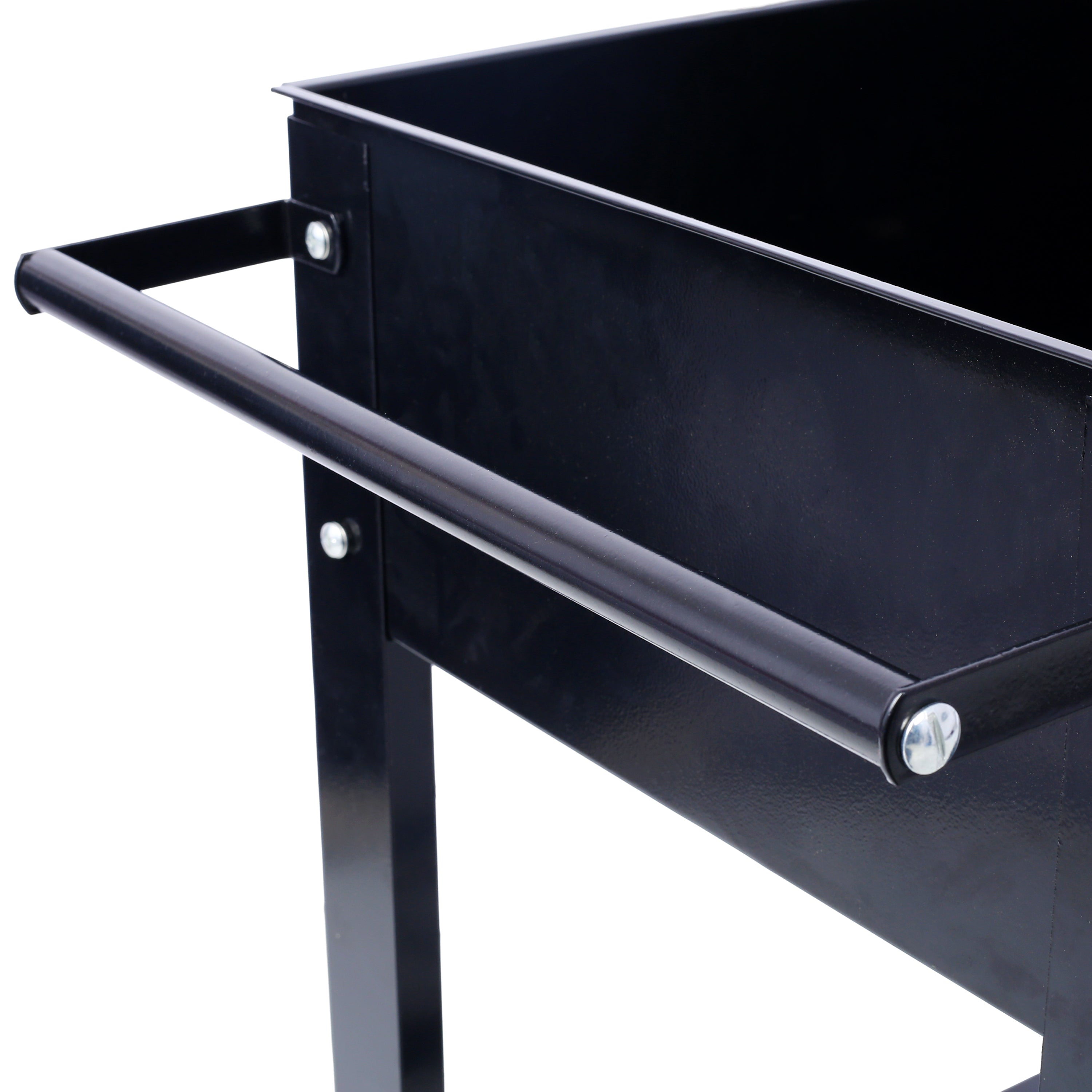 Elevated Mobile Raised Ergonomic Metal Planter Garden Bed