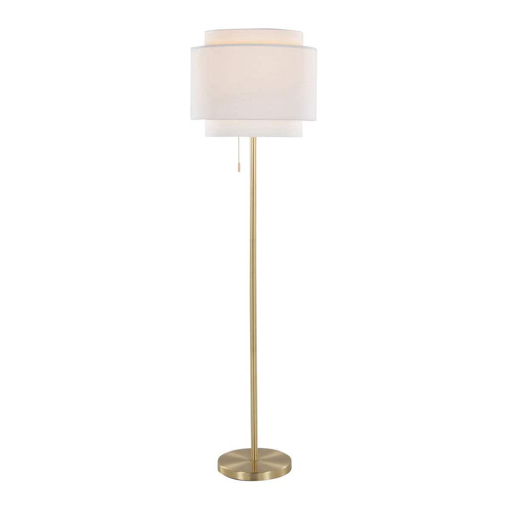 Tier 64" Contemporary Metal Floor Lamp