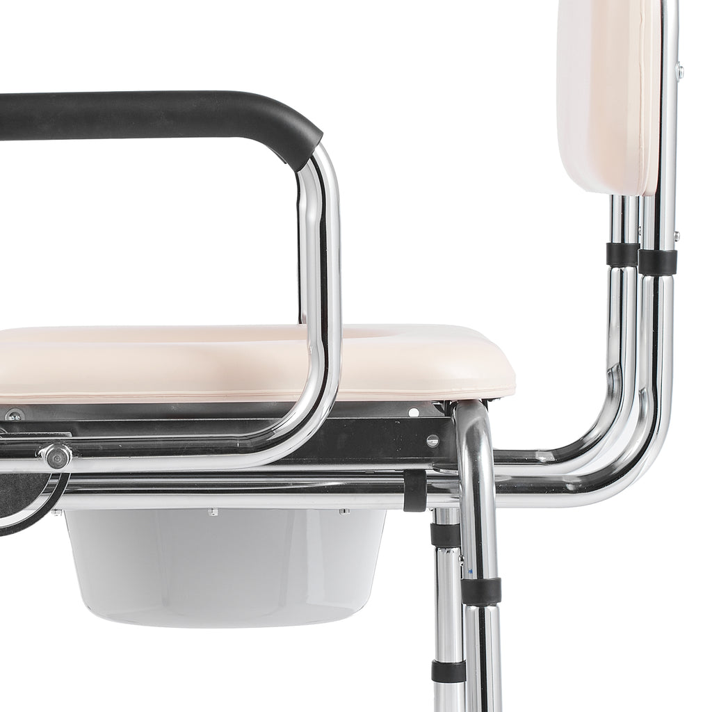 Commode Chair, Bedside Commode with Padded Seat