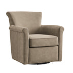 Westly Faux Leather Swivel Accent Chair - Willow